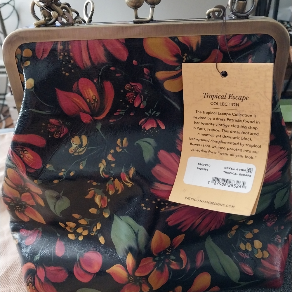Patricia Nash NWT  Crossbody Kisslock Tropical Escape  Collection - Picture 10 of 11